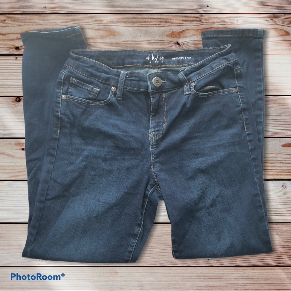 Style life petite denim skinny jeans, size 4p